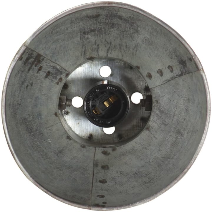 Vägglampa industriell stil silver rund E27 vidaXL – bild 8