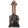 Vägglampa industriell stil svart rund E27 vidaXL – miniatyr 5