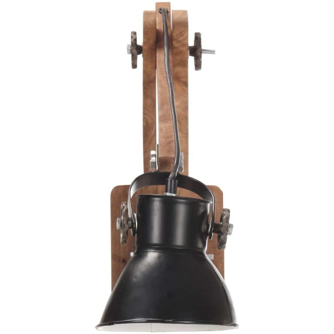 Vägglampa industriell stil svart rund E27 vidaXL – bild 5