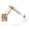 Vägglampa industriell stil vit rund E27 vidaXL – miniatyr 11