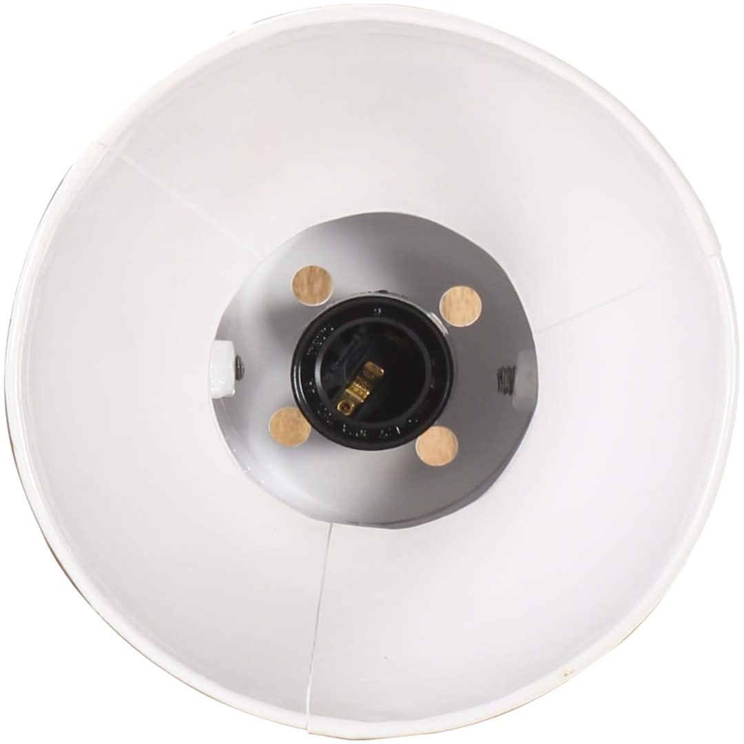 Vägglampa industriell stil vit rund E27 vidaXL – bild 8