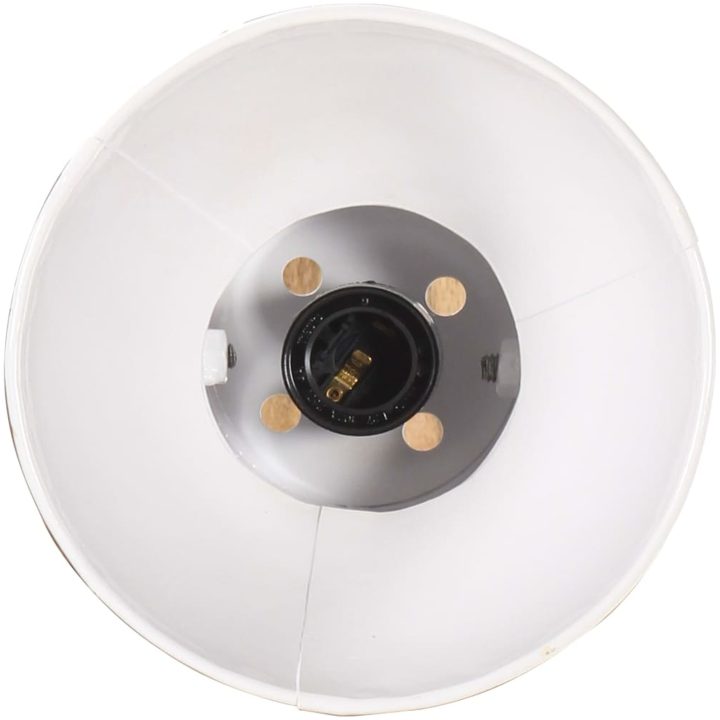 Vägglampa industriell stil vit rund E27 vidaXL – bild 8