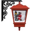 Vägglykta med lampa och jultomte röd 40x27x45 cm vidaXL – miniatyr 3