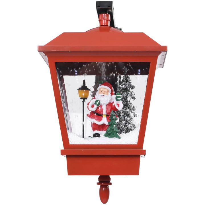 Vägglykta med lampa och jultomte röd 40x27x45 cm vidaXL – bild 4