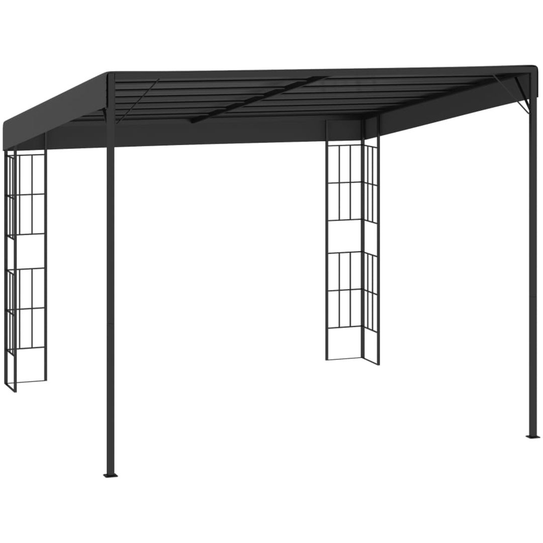 Väggmonterad paviljong antracit tyg vidaXL 3 x 3 m – bild 4