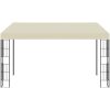 Väggmonterad paviljong gräddvit tyg vidaXL 3 x 4 m – miniatyr 2