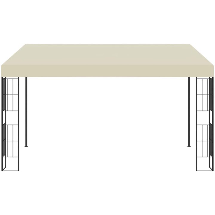 Väggmonterad paviljong gräddvit tyg vidaXL 3 x 4 m – bild 2