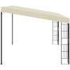Väggmonterad paviljong gräddvit tyg vidaXL 3 x 4 m – miniatyr 3