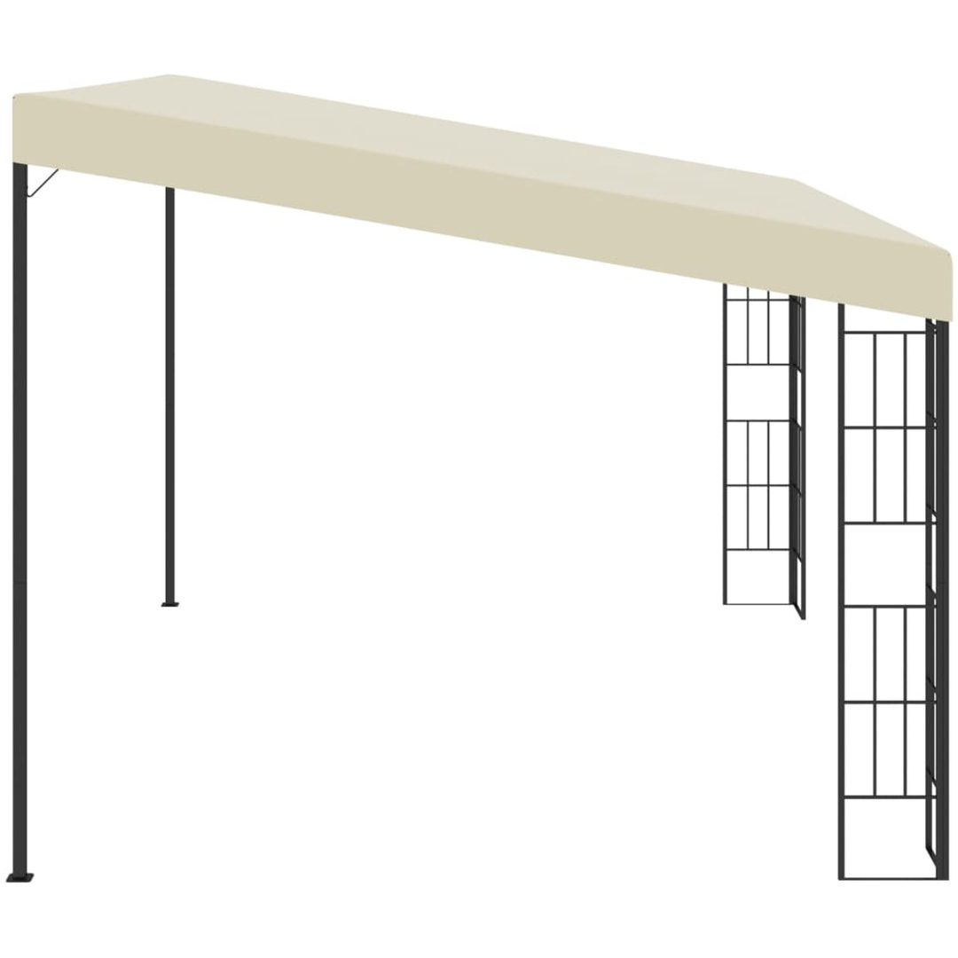 Väggmonterad paviljong gräddvit tyg vidaXL 3 x 4 m – bild 3