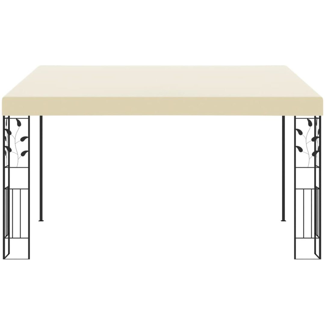 Väggmonterad paviljong gräddvit vidaXL 4 x 3 x 2.5 m – bild 2