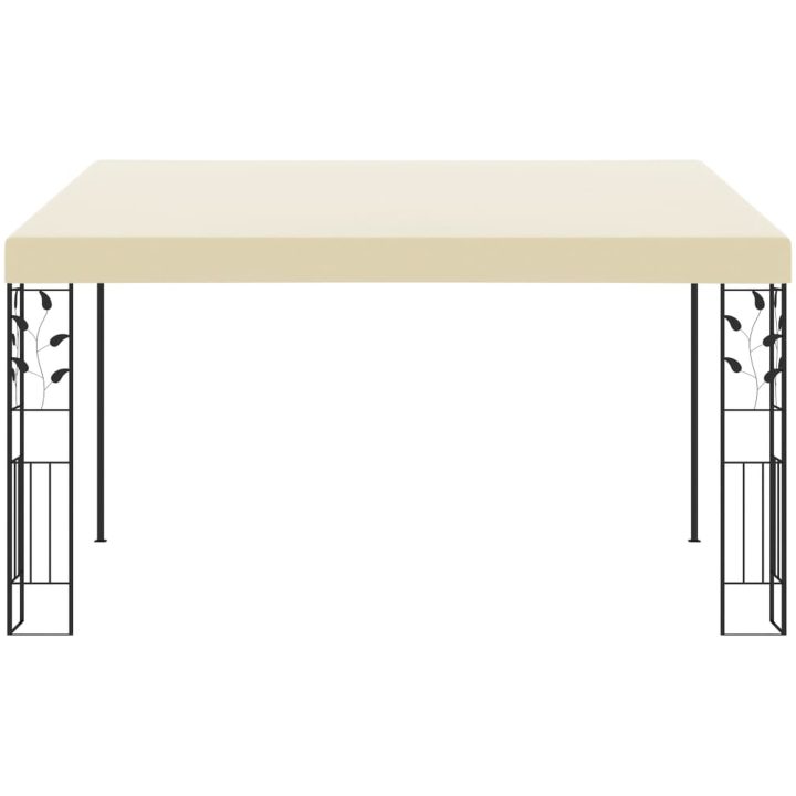 Väggmonterad paviljong gräddvit vidaXL 4 x 3 x 2.5 m – bild 2