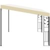 Väggmonterad paviljong gräddvit vidaXL 4 x 3 x 2.5 m – miniatyr 4