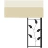 Väggmonterad paviljong gräddvit vidaXL 4 x 3 x 2.5 m – miniatyr 5