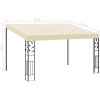 Väggmonterad paviljong gräddvit vidaXL 4 x 3 x 2.5 m – miniatyr 6
