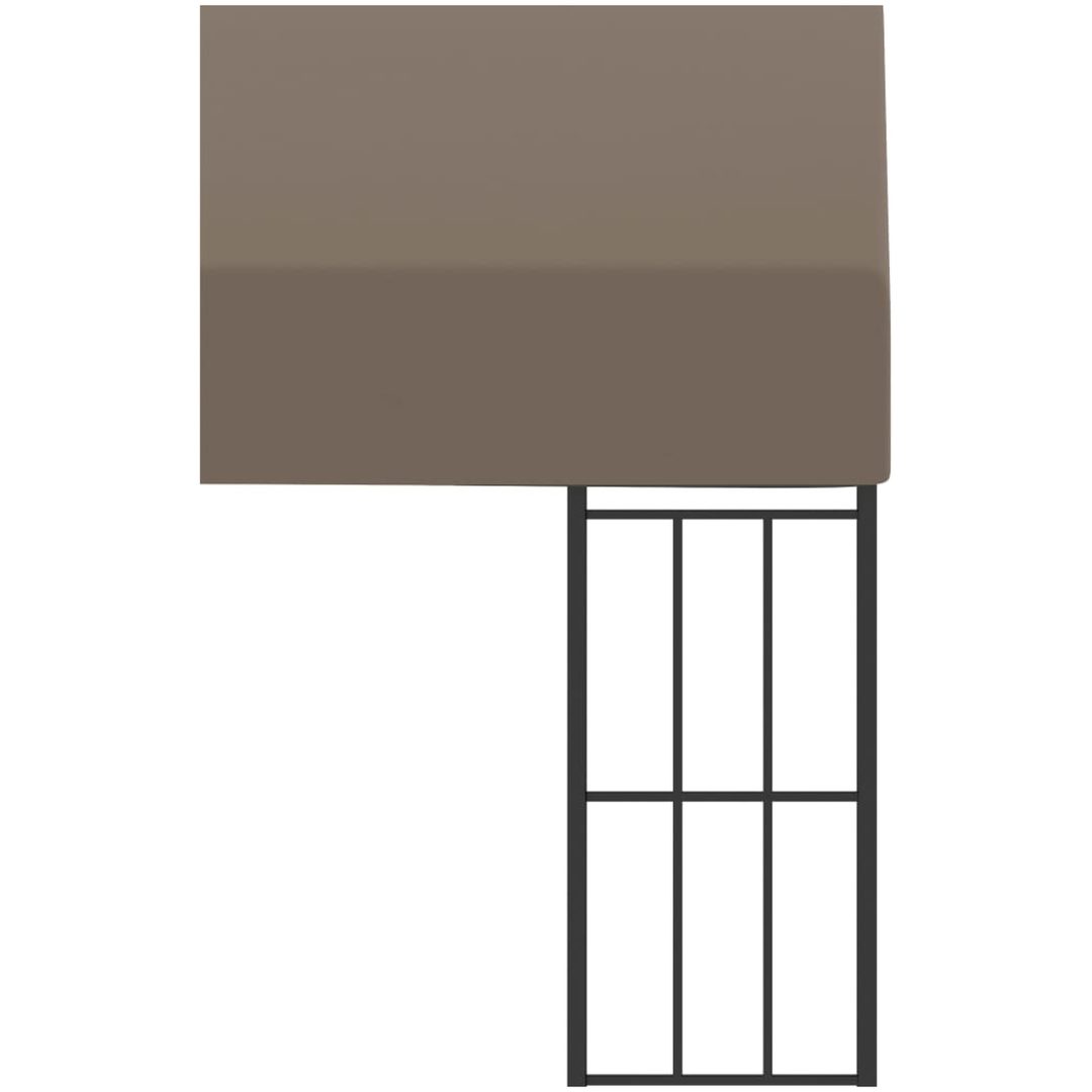 Väggmonterad paviljong taupe tyg vidaXL 3 x 3 m – bild 5