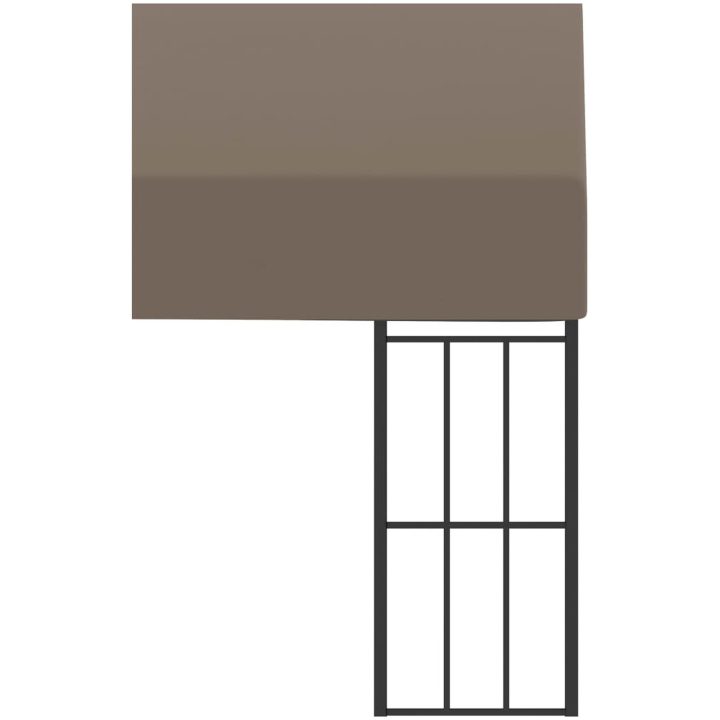 Väggmonterad paviljong taupe tyg vidaXL 3 x 3 m – bild 5