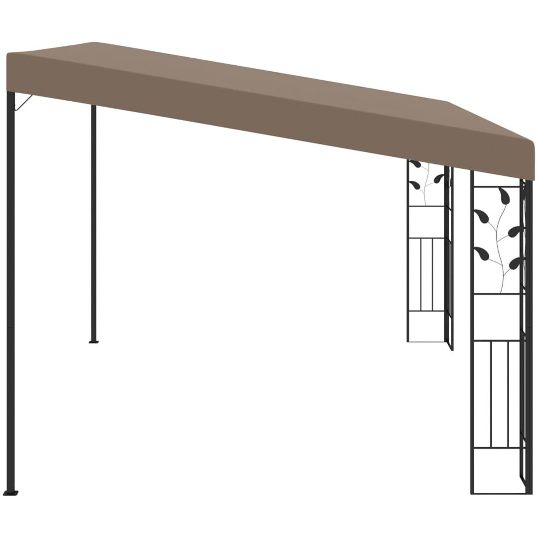 Väggmonterad paviljong taupe vidaXL 4 x 3 x 2.5 m – bild 3