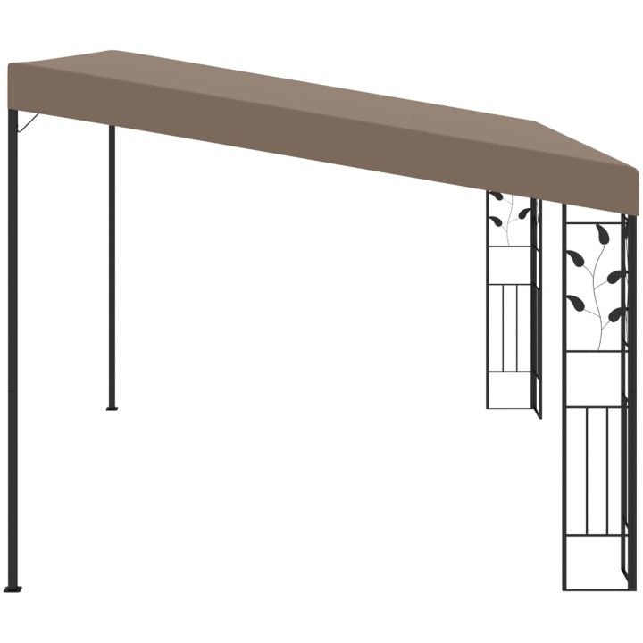 Väggmonterad paviljong taupe vidaXL 4 x 3 x 2.5 m – bild 3
