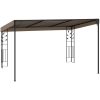 Väggmonterad paviljong taupe vidaXL 4 x 3 x 2.5 m – miniatyr 4