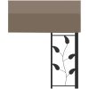 Väggmonterad paviljong taupe vidaXL 4 x 3 x 2.5 m – miniatyr 5