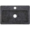 Väggmonterat handfat grå 38x24x6,5 cm marmor vidaXL – miniatyr 3