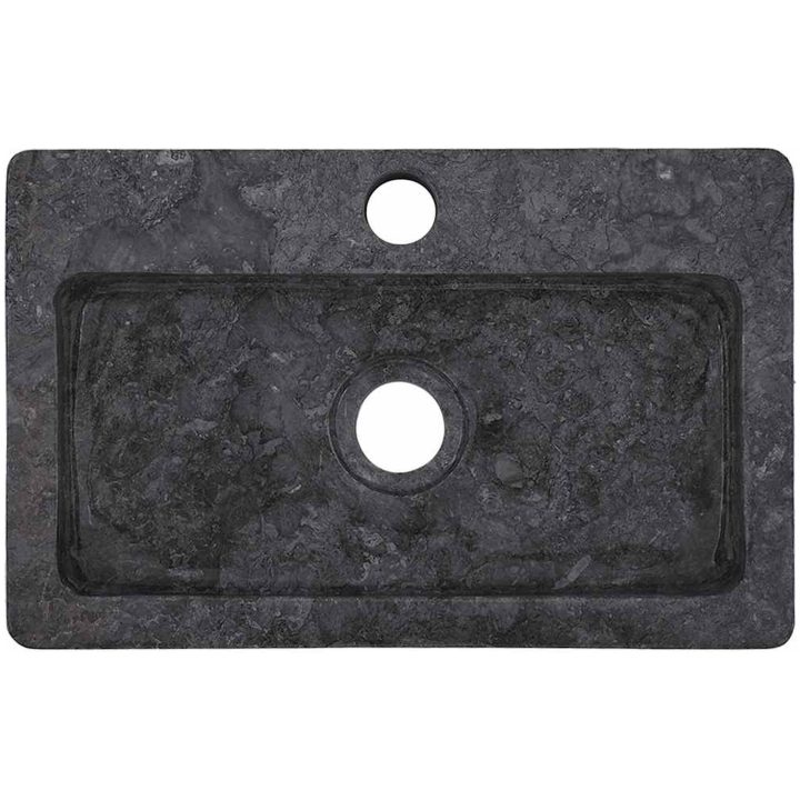 Väggmonterat handfat grå 38x24x6,5 cm marmor vidaXL – bild 3
