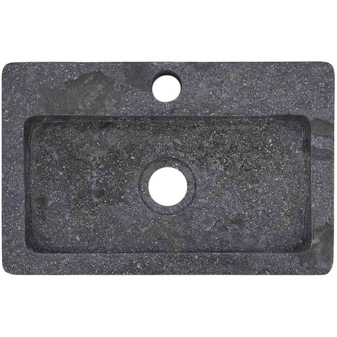 Väggmonterat handfat grå 38x24x6,5 cm marmor vidaXL – bild 4