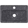 Väggmonterat handfat grå 38x24x6,5 cm marmor vidaXL – miniatyr 5