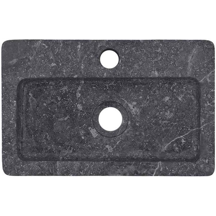 Väggmonterat handfat grå 38x24x6,5 cm marmor vidaXL – bild 5