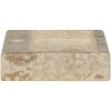 Väggmonterat handfat gräddvit 38x24x6,5 cm marmor vidaXL – miniatyr 5
