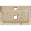 Väggmonterat handfat gräddvit 38x24x6,5 cm marmor vidaXL – miniatyr 7