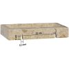 Väggmonterat handfat gräddvit 38x24x6,5 cm marmor vidaXL – miniatyr 10