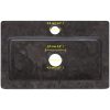 Väggmonterat handfat svart 38x24x6,5 cm marmor vidaXL – miniatyr 12