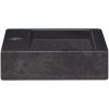 Väggmonterat handfat svart 38x24x6,5 cm marmor vidaXL – miniatyr 5