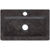 Väggmonterat handfat svart 38x24x6,5 cm marmor vidaXL – miniatyr 7