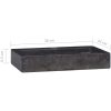Väggmonterat handfat svart 38x24x6,5 cm marmor vidaXL – miniatyr 9