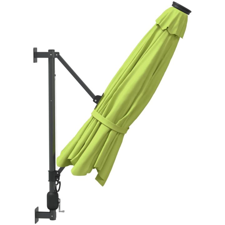 Väggmonterat parasoll äpplegrön 290 cm vidaXL – bild 4