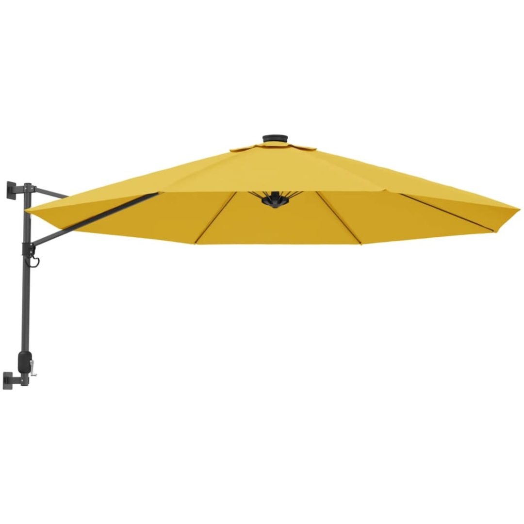 Väggmonterat parasoll gul 290 cm vidaXL – bild 2