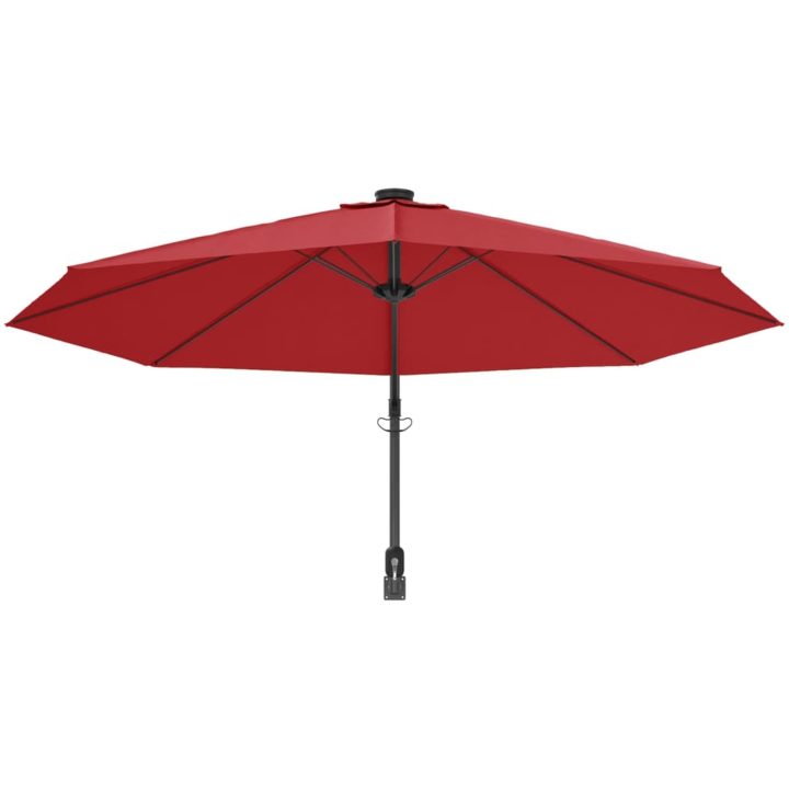 Väggmonterat parasoll klarröd 290 cm vidaXL – bild 5