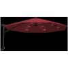 Väggmonterat parasoll med LED-lampor klarröd 290 cm vidaXL – miniatyr 7
