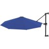 Väggmonterat parasoll med metallstång 300 cm blue vidaXL – miniatyr 2