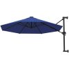 Väggmonterat parasoll med metallstång 300 cm blue vidaXL – miniatyr 3