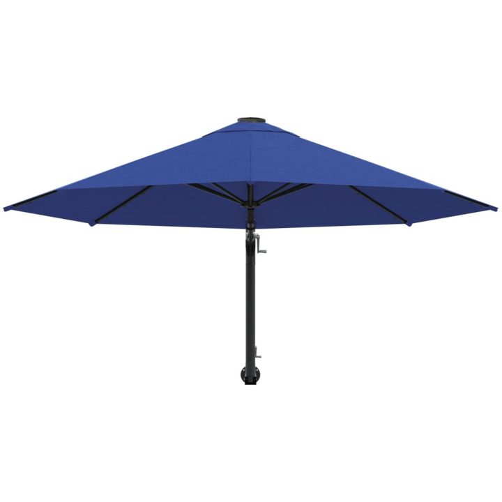 Väggmonterat parasoll med metallstång 300 cm blue vidaXL – bild 4