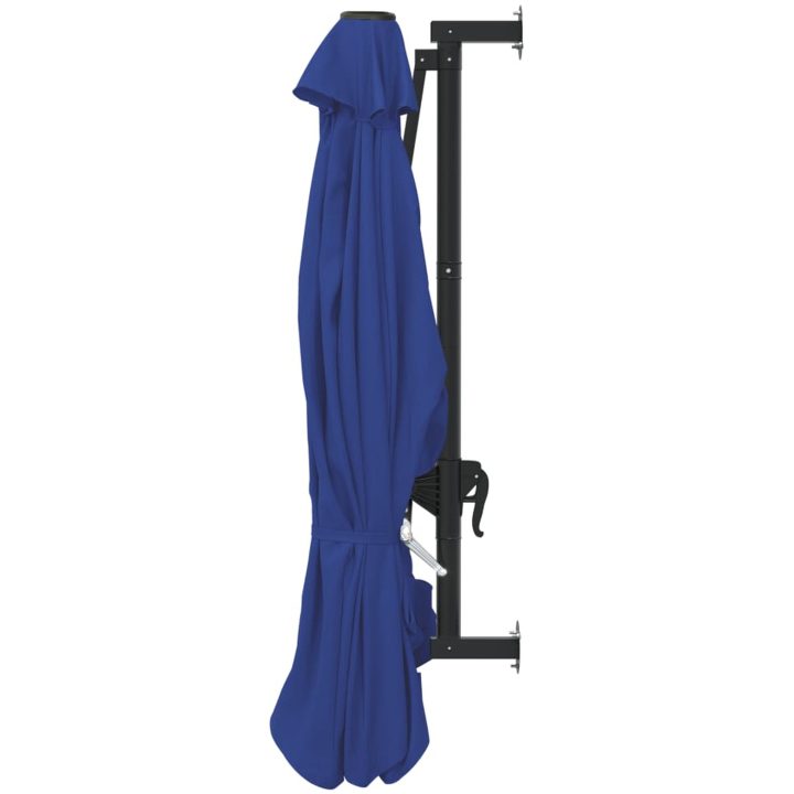 Väggmonterat parasoll med metallstång 300 cm blue vidaXL – bild 5