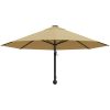 Väggmonterat parasoll med metallstång 300 cm taupe vidaXL – miniatyr 4