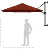 Väggmonterat parasoll med metallstång 300 cm terrakotta vidaXL – miniatyr 9