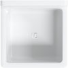 Väggmonterat tvättställ vit harts vidaXL 40 x 40 x 24 cm – miniatyr 7