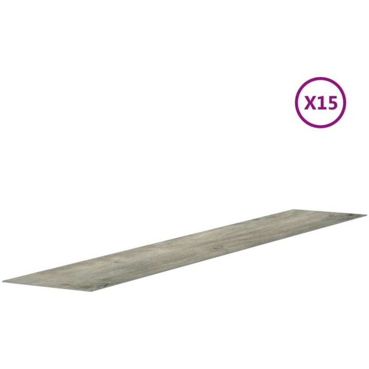 Väggpaneler träimitation grå PVC 2,06 m² vidaXL – bild 5