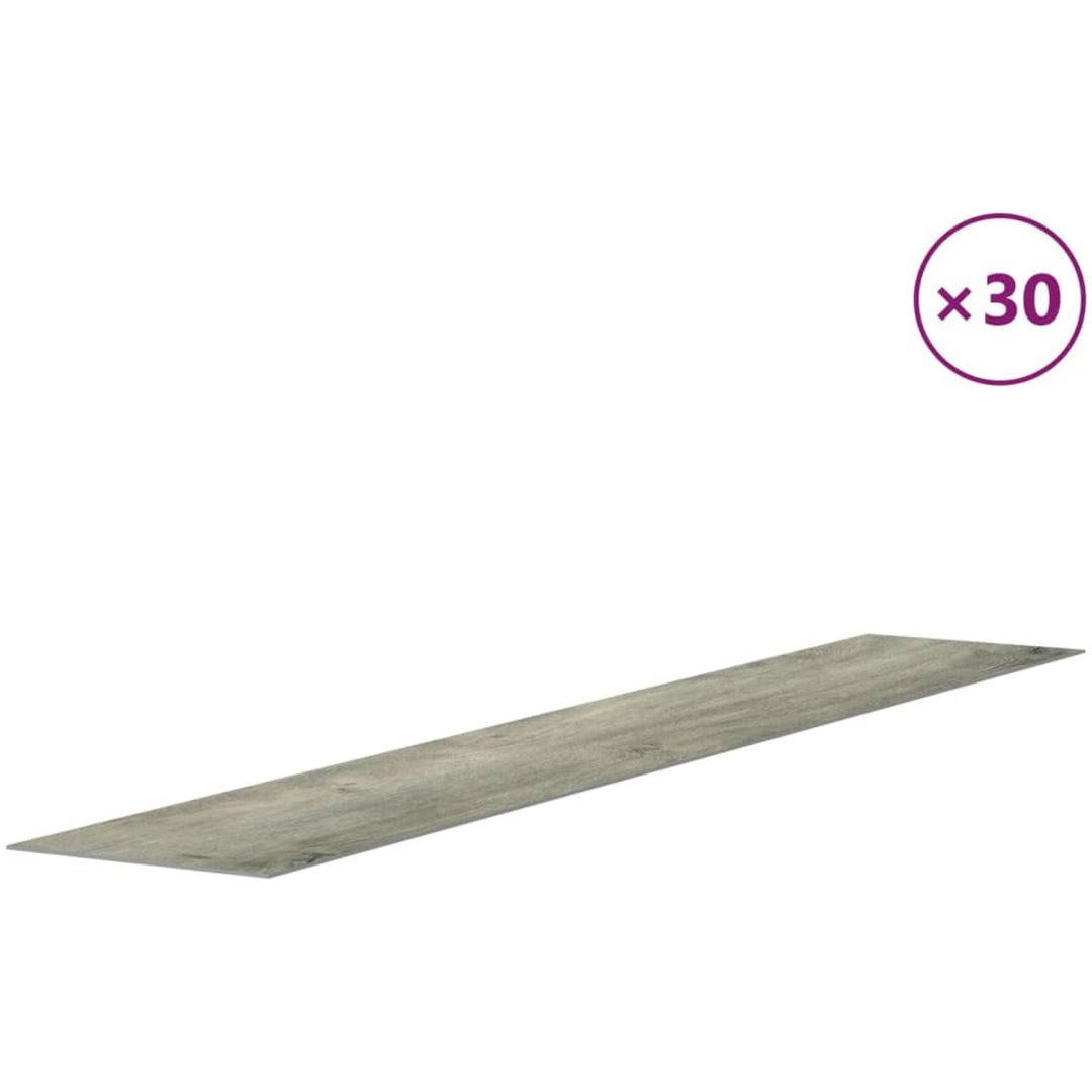 Väggpaneler träimitation grå PVC 4,12 m² vidaXL – bild 4
