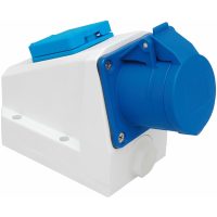Vägguttag, 16A, 3P+J, 9h, 230V, IP44 med Schuko-uttag MALMBERGS